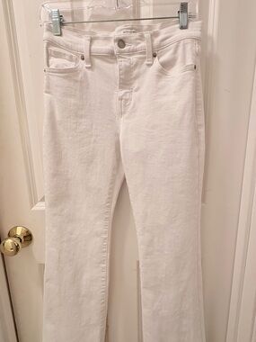 Banana Republic Women's White Straight-Leg Jeans